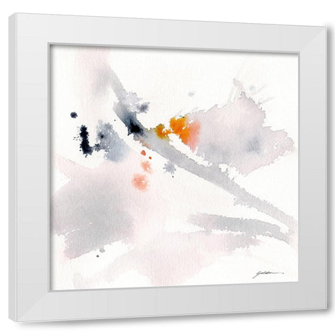 Journey White Modern Wood Framed Art Print by Golden, Sheila