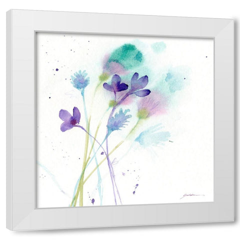 Quiet Before The Storm White Modern Wood Framed Art Print by Golden, Sheila