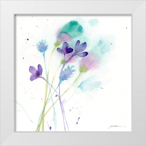 Quiet Before The Storm White Modern Wood Framed Art Print by Golden, Sheila