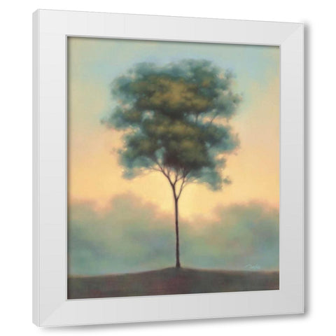 Solitude I White Modern Wood Framed Art Print by Gams, Darlou