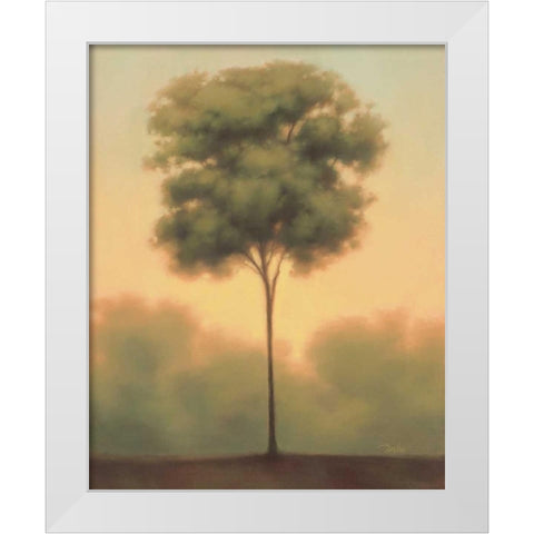 Solitude IV White Modern Wood Framed Art Print by Gams, Darlou