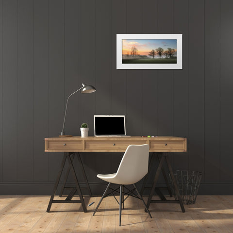 The Mist White Modern Wood Framed Art Print by Goncalves, Adelino