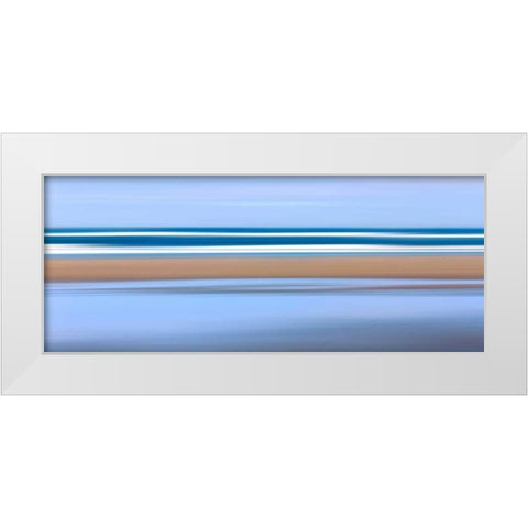 Pacific Stripes White Modern Wood Framed Art Print by Gendreau, Katherine