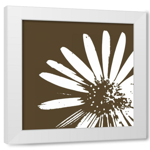 Graphic Flower 2 White Modern Wood Framed Art Print by GraphINC