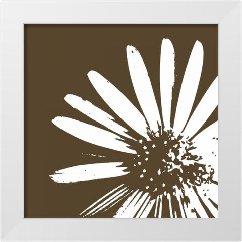 Graphic Flower 2 White Modern Wood Framed Art Print by GraphINC