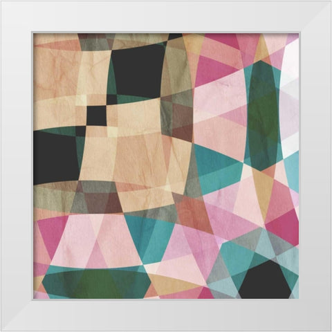 Geometric Design 2 White Modern Wood Framed Art Print by GraphINC Studio