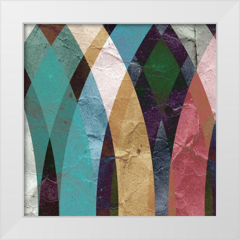 Geometric Design 3 White Modern Wood Framed Art Print by GraphINC Studio