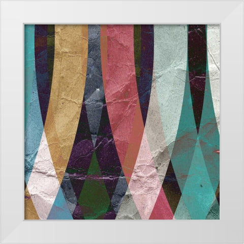 Geometric Design 4 White Modern Wood Framed Art Print by GraphINC Studio