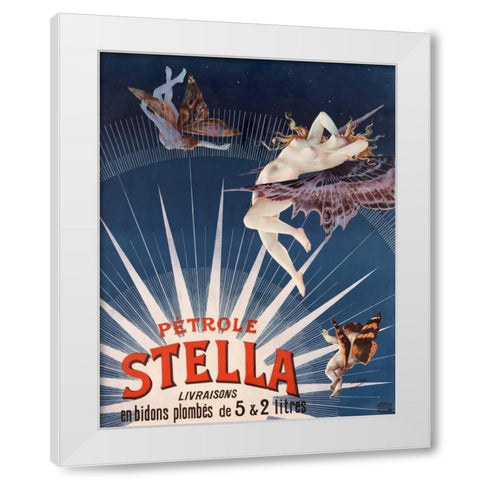 Petrole Stella White Modern Wood Framed Art Print by Gray, Henri