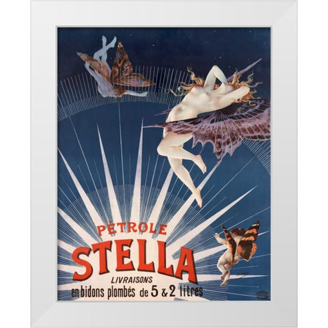 Petrole Stella White Modern Wood Framed Art Print by Gray, Henri