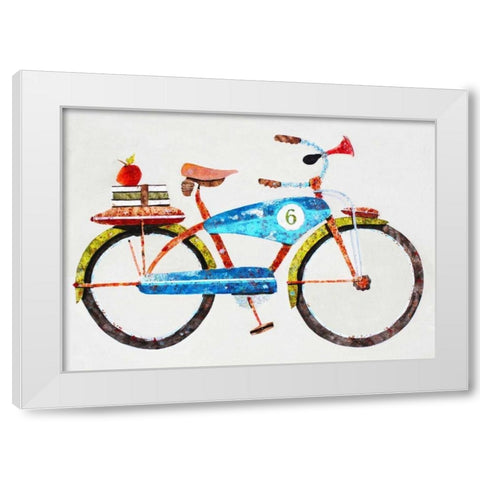 Bike No. 6 White Modern Wood Framed Art Print by Grant, Anthony