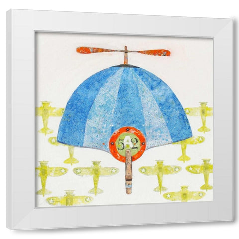 Cap No. 52 White Modern Wood Framed Art Print by Grant, Anthony