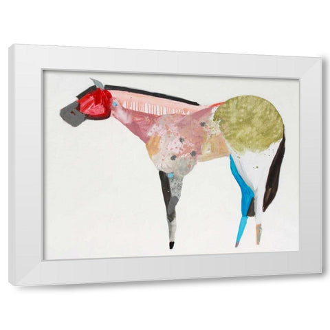 Horse No. 67 White Modern Wood Framed Art Print by Grant, Anthony