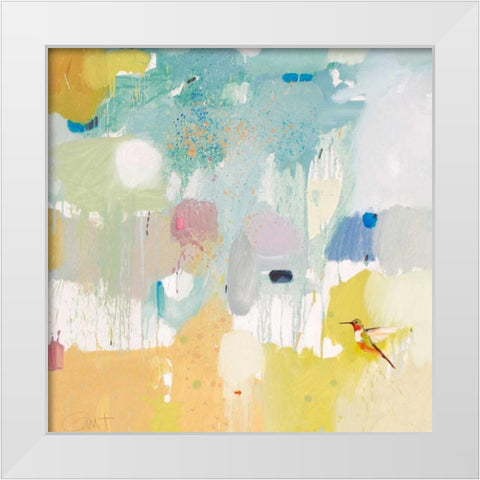 Hummingbird at Home 2 White Modern Wood Framed Art Print by Grant, Anthony