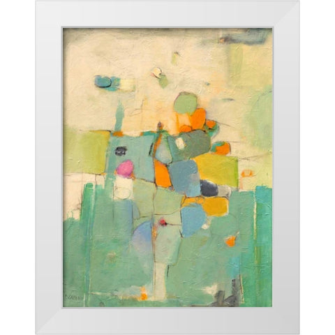 Majestic White Modern Wood Framed Art Print by Gaziano, Dorothy