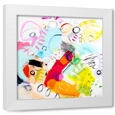 Silver Lake Series #6 White Modern Wood Framed Art Print by Greene, Serene