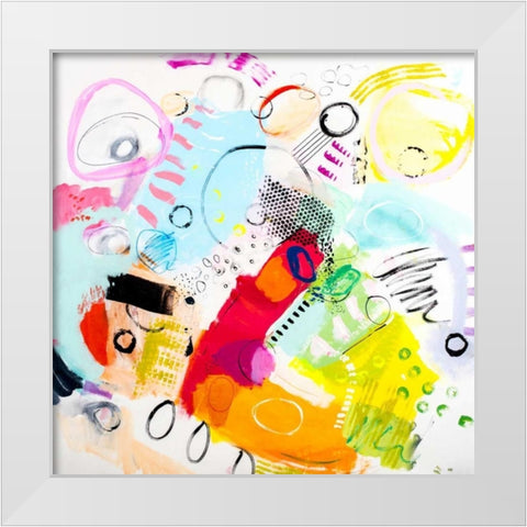 Silver Lake Series #6 White Modern Wood Framed Art Print by Greene, Serene