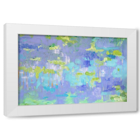 Promises in Every Star White Modern Wood Framed Art Print by Gonda, Tamara