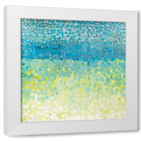 Windy White Modern Wood Framed Art Print by Gonda, Tamara