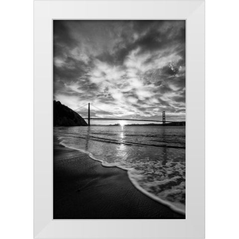 Beacon White Modern Wood Framed Art Print by Gordon, Dave