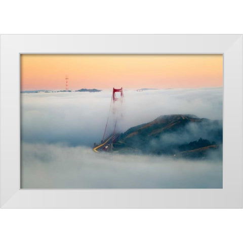 Breakthrough White Modern Wood Framed Art Print by Gordon, Dave