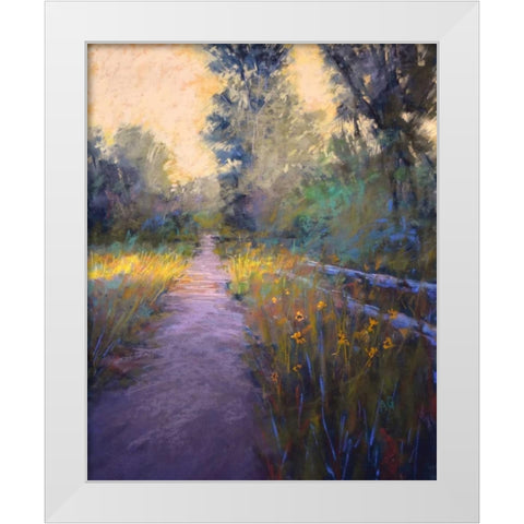 Its the Glow White Modern Wood Framed Art Print by Gos, Alejandra
