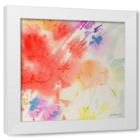 Summer Glory White Modern Wood Framed Art Print by Golden, Sheila