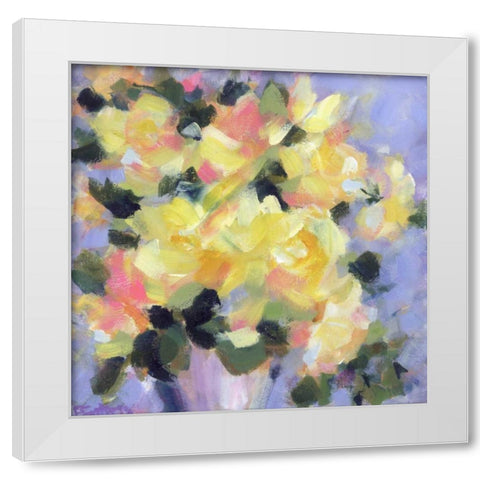 Golden Girls White Modern Wood Framed Art Print by Gatens, Pamela