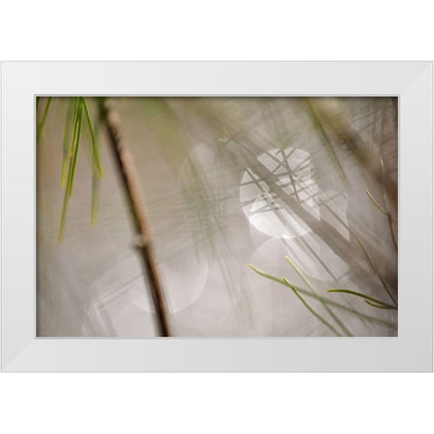 Abstract by the River White Modern Wood Framed Art Print by Gonzalez, Ulpi