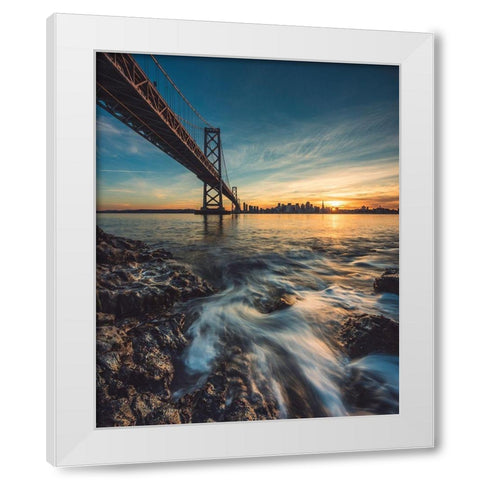 Down by the Water 2 White Modern Wood Framed Art Print by Getty, Bruce