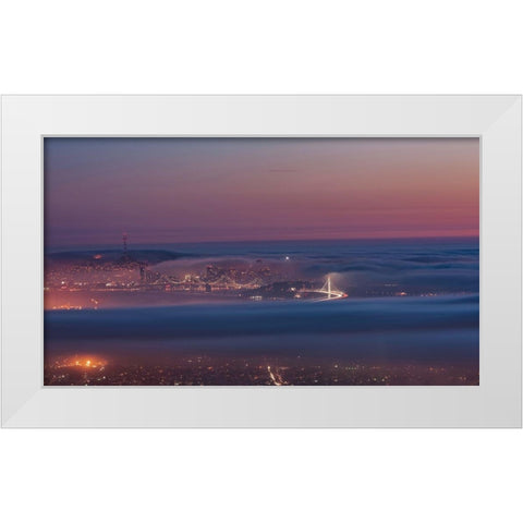 Grizzly Beacon White Modern Wood Framed Art Print by Getty, Bruce