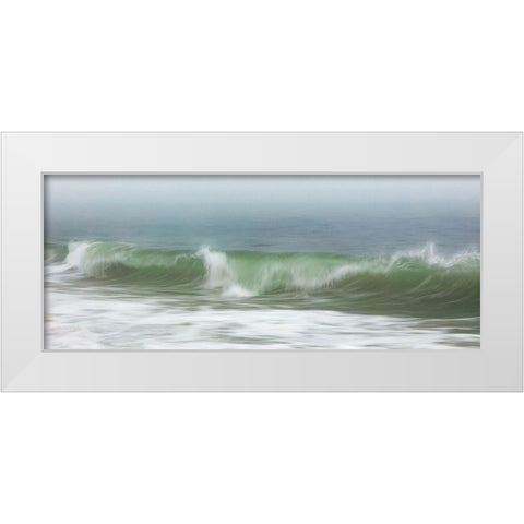 Surfside Beach in Fog White Modern Wood Framed Art Print by Gendreau, Katherine