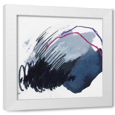 Dynamic and Linear No. 1 White Modern Wood Framed Art Print by Guo, Ying