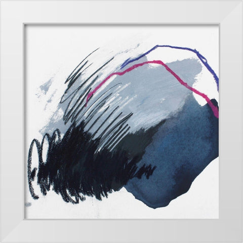 Dynamic and Linear No. 1 White Modern Wood Framed Art Print by Guo, Ying