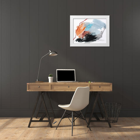 Remote Island No. 1 White Modern Wood Framed Art Print by Guo, Ying
