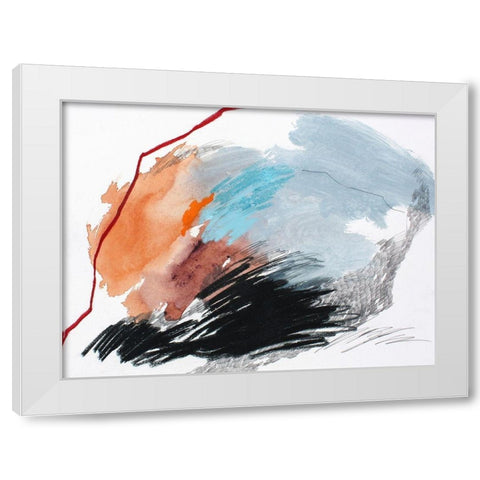 Remote Island No. 1 White Modern Wood Framed Art Print by Guo, Ying