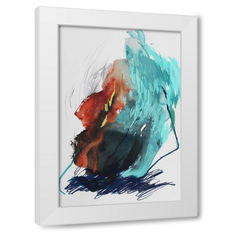 The Summer No. 5 White Modern Wood Framed Art Print by Guo, Ying