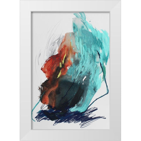 The Summer No. 5 White Modern Wood Framed Art Print by Guo, Ying