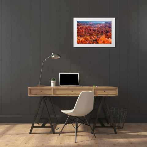 Morning Light White Modern Wood Framed Art Print by Gavrilis, John