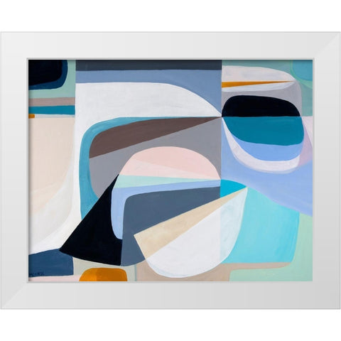 Drift White Modern Wood Framed Art Print by Griese, Marion