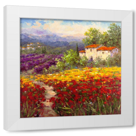 Fleur du Pays II White Modern Wood Framed Art Print by Hulsey