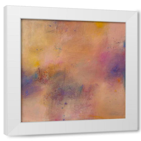 Untitled Abstract No. 7 White Modern Wood Framed Art Print by Handelman, Ed