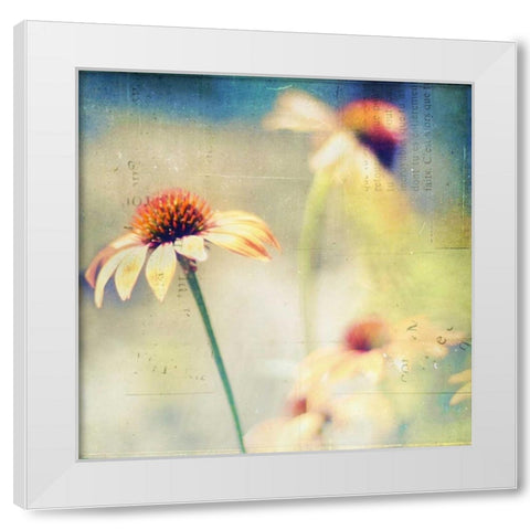 Courage Is Fear That Has Said Its Prayers White Modern Wood Framed Art Print by Hanna, Dawn D.