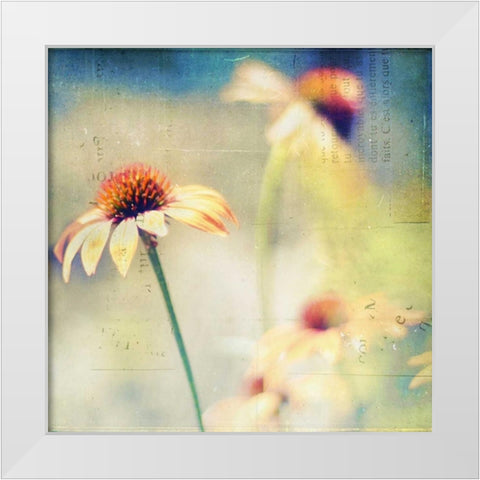 Courage Is Fear That Has Said Its Prayers White Modern Wood Framed Art Print by Hanna, Dawn D.