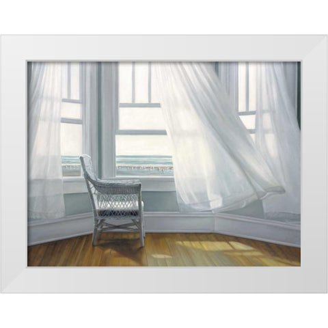 Waiting to Fly White Modern Wood Framed Art Print by Hollingsworth, Karen