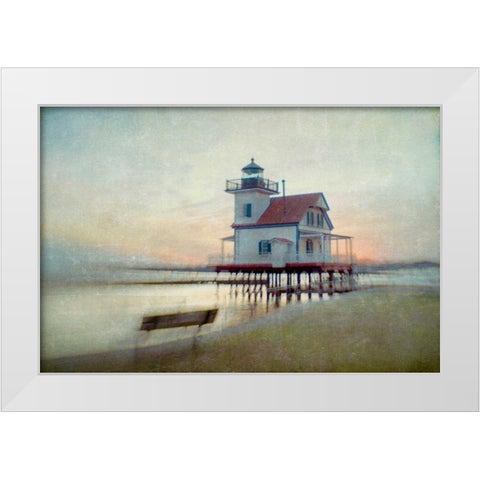 Giving Light White Modern Wood Framed Art Print by Hanna, Dawn D.