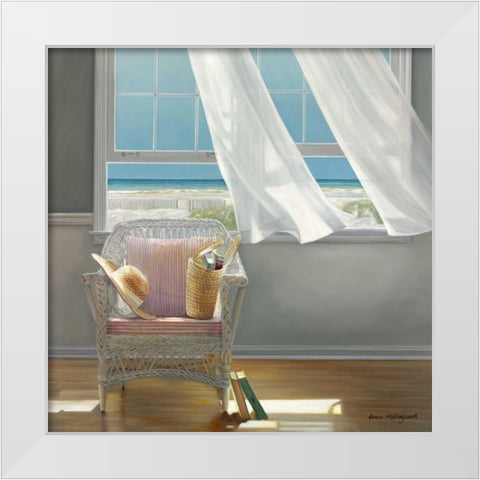 Getaway White Modern Wood Framed Art Print by Hollingsworth, Karen