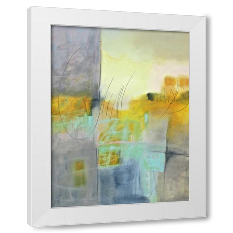 Echo I White Modern Wood Framed Art Print by Hassler, Pam