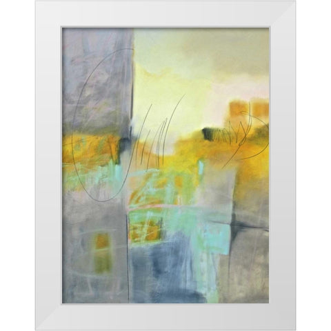 Echo I White Modern Wood Framed Art Print by Hassler, Pam