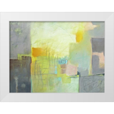 Echo II White Modern Wood Framed Art Print by Hassler, Pam